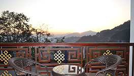 Tashiling Residency Hotel & Spa, Gangtok- Sunset-From-Room